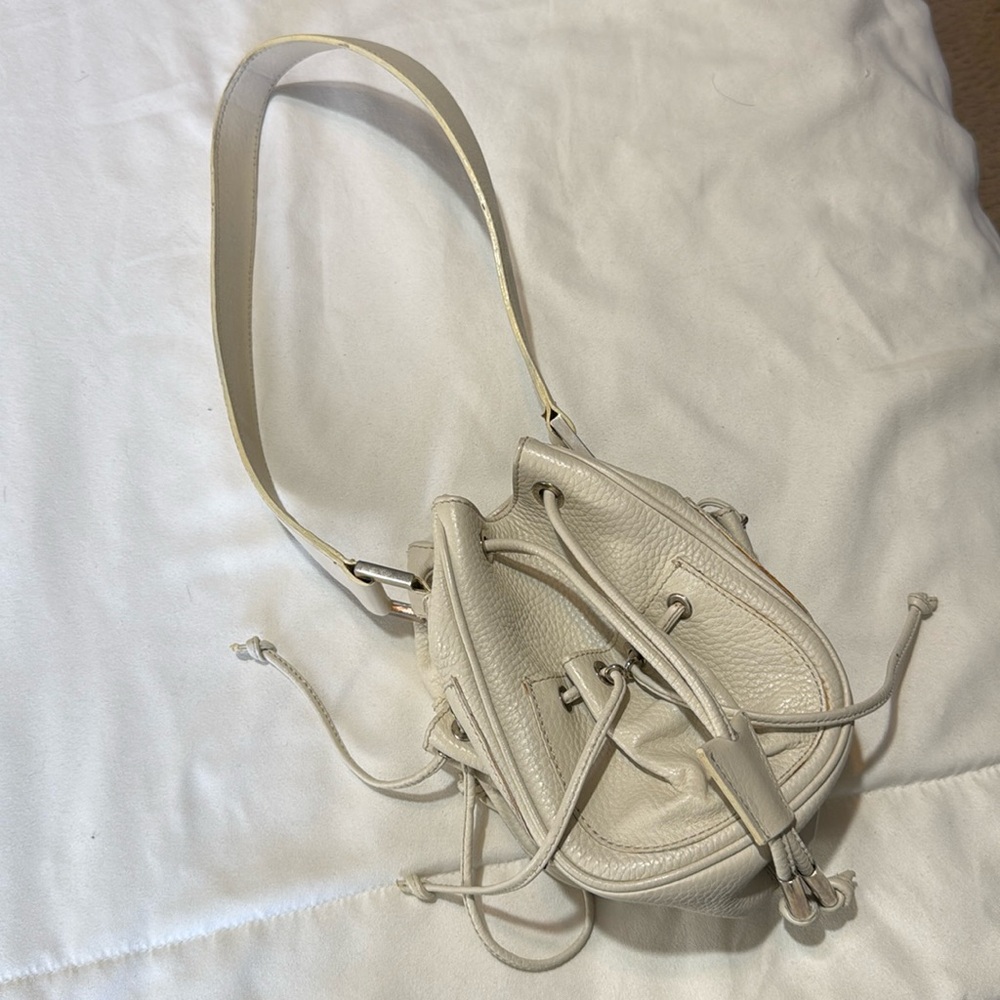 DONINI leather bucket bag